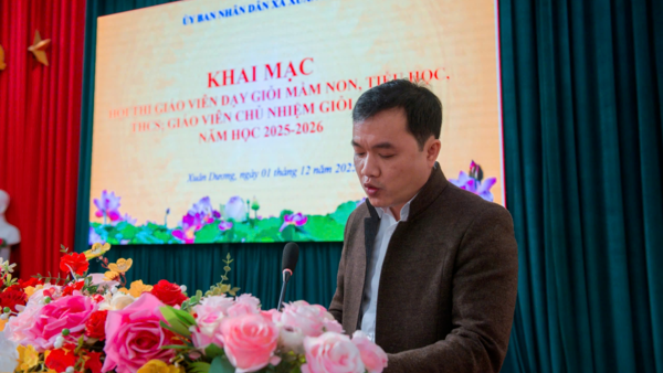 UBND xã Xuân Dương tưng bừng tổ chức Hội thi Giáo viên dạy giỏi cấp xã: Nâng tầm chất lượng giáo dục địa phương