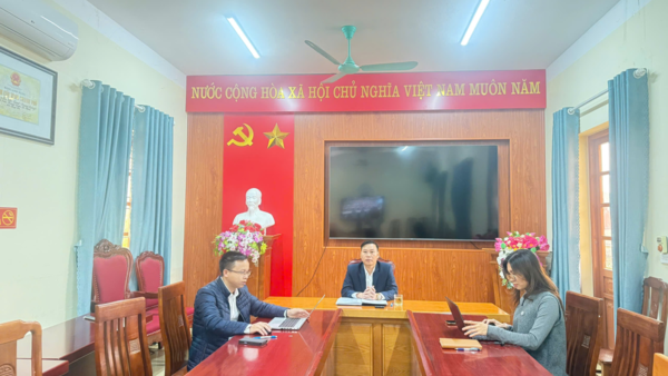 Ủy ban nhân dân xã Xuân Dương dự hội nghị toàn quốc về bố trí và xử lý tài sản công