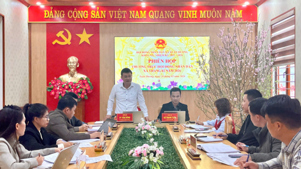 THƯỜNG TRỰC HỘI ĐỒNG NHÂN DÂN XÃ XUÂN DƯƠNG TỔ CHỨC PHIÊN HỌP THƯỜNG TRỰC THÁNG 02 NĂM 2026