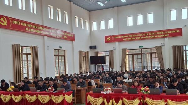 Xã Xuân Dương tổ Hội nghị tập huấn công tác bầu cử, Đại biểu Quốc hội và Đại biểu HĐND các cấp nhiệm kỳ 2026 -2031