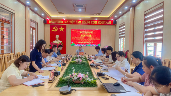 Đảng ủy xã Xuân Dương triển khai Quyết định kiểm tra đối với các chi bộ trường học trên địa bàn xã