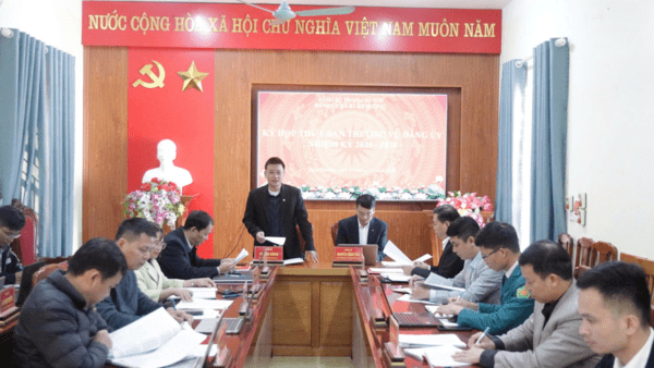 Đảng ủy xã Xuân Dương tổ chức kỳ họp thứ 6 Ban Thường vụ Đảng ủy nhiệm kỳ 2025 – 2030