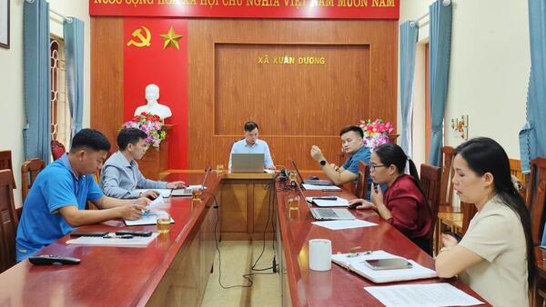 Xã Xuân Dương: Dự Hội nghị trực tuyến, đánh giá, đẩy nhanh tiến độ thực hiện Chương trình Mục tiêu quốc gia phát triển kinh tế - xã hội  vùng đồng bào dân tộc thiểu số và miền núi năm 2025